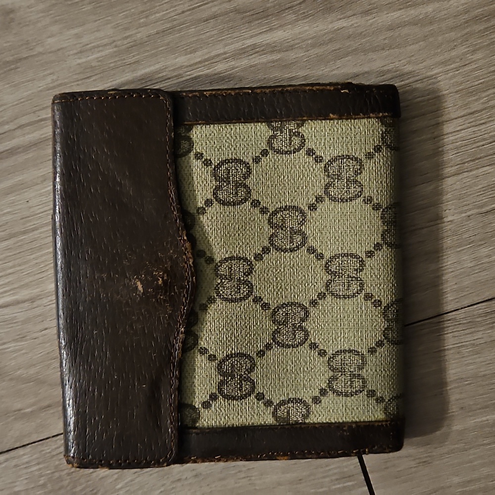 Rare Vintage Monogram Gucci Wallet Authentic - Picture 5 of 12